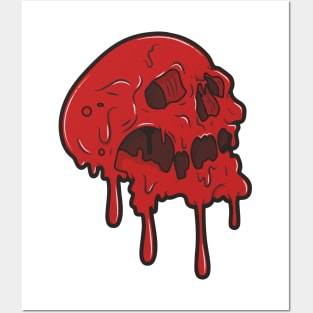 Bloody Skull Posters and Art